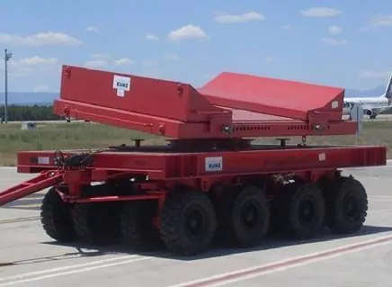 KUNZ recovery trailer with tiltable platform